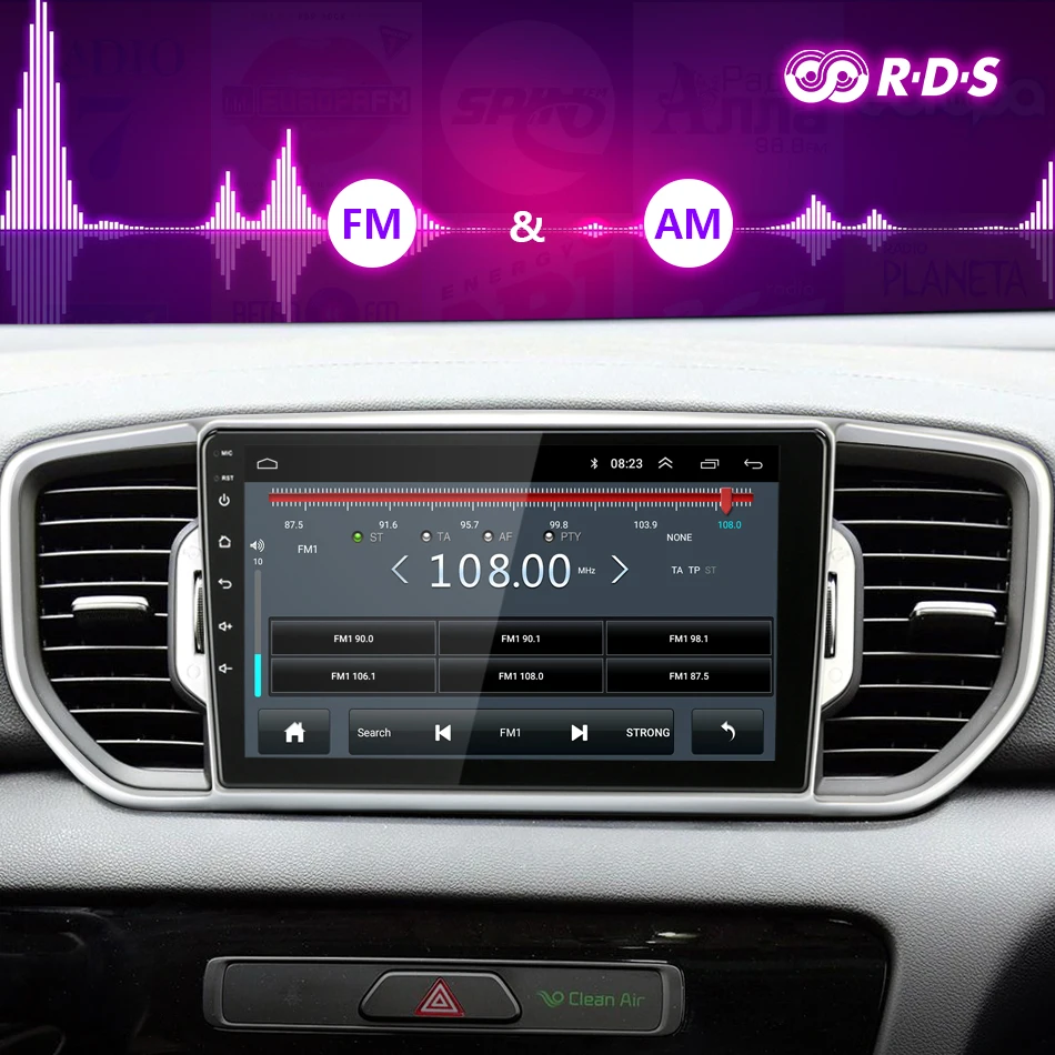 Vtopek " Автомобильный радиоплеер для KIA Sportage- Android DSP RDS 2G+ 32G Сенсорное зеркало-link плееры gps Вай-Фай Авторадио