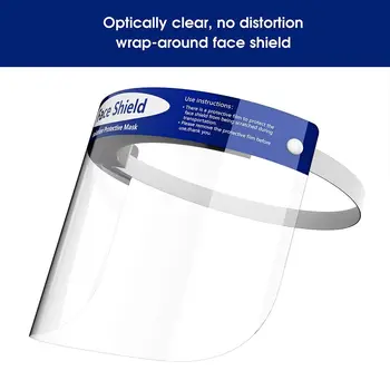 

5pcs Unisex Face Shileds Protection Cover Transparent Protection Unisex Cover Clear Eye Dust Facial