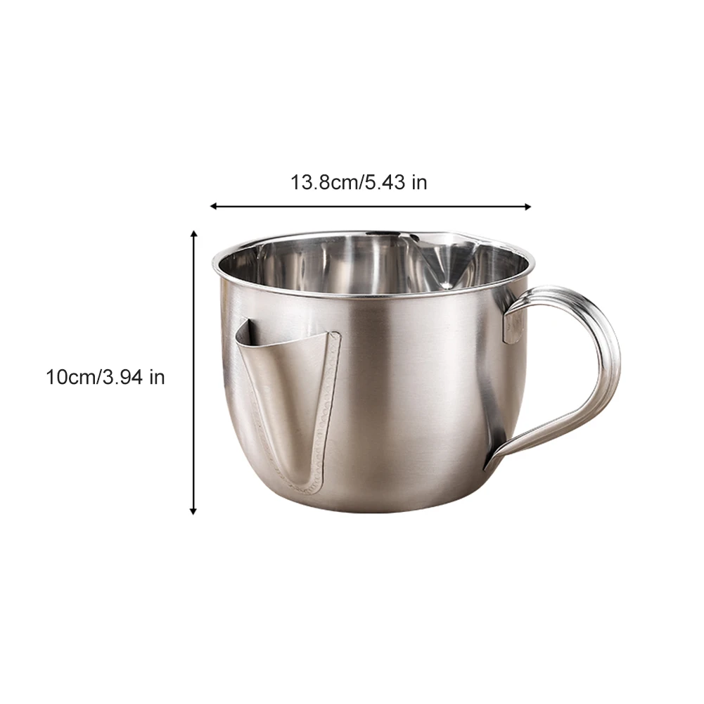 304 acciaio inossidabile trappola per grasso domestico zuppa da cucina separazione olio grasso ciotola luna bevanda zuppa per rimuovere filtro olio_voghion.com