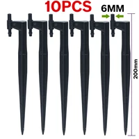 KESLA 10PCS Garden Drip Irrigation 20cm Stake Support Holder for 6&7.5MM Nozzle Sprinkler Connect 1/4'' Hose Watering Bonsai 2