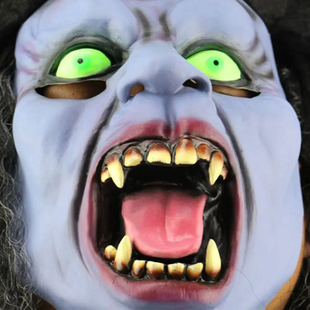 Horror Latex Halloween Witch Mask Party Cosplay Props Decorations Supplies