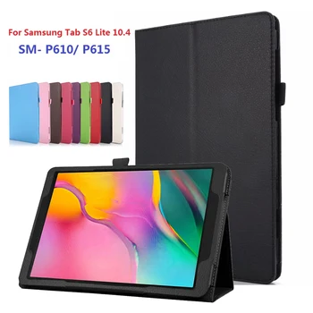 

Slim Flip Coque for Samsung Galaxy Tab S6 Lite 10.4 SM-P610 P615 Case Smart Auto Sleep PU Kickstand for Samsung P610 P615 Cover