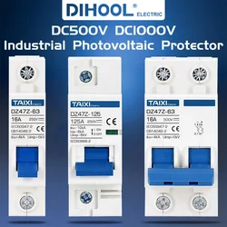 Solar Photovoltaic DC Circuit Breaker & Disconnect Switch, 10A to 125A Capacity, 500V/1000V - 125A