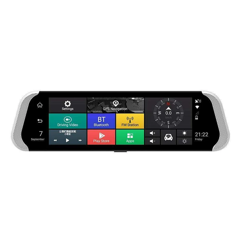 10 дюймов 4G Мобильный Dvr Зеркало заднего вида Dvr Камера Двойной объектив Android 5,1 Dash Cam приложение Adas Предупреждение Bluetooth Двойной объектив G-Сенсор Dvr