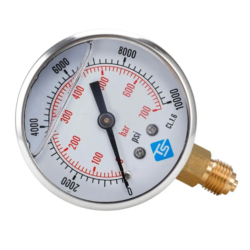 GLYCERINE FILLED PRESSURE VACUUM COMPOUND GAUGES 68mm DIAL VAC to 10000