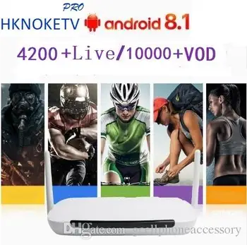 

Q9 with France Arabic HKNOKEPRO Box Android 8.1 TV Receivers 4K IP TV 1 Year