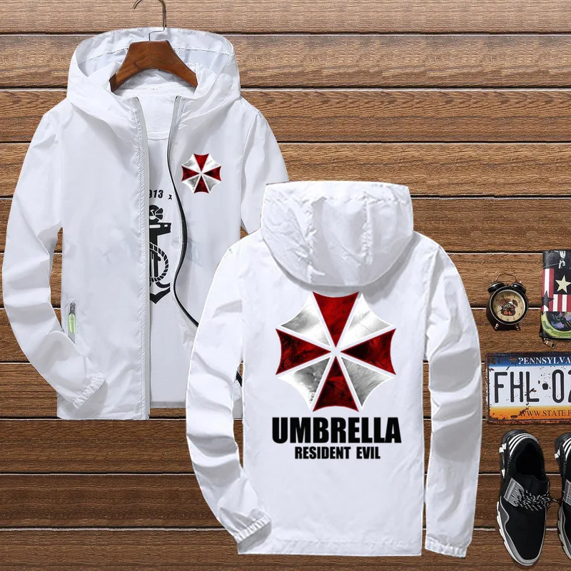 Мужская тактическая куртка с капюшоном Umbrella Corporation bioаз (2) тонкая ветровка
