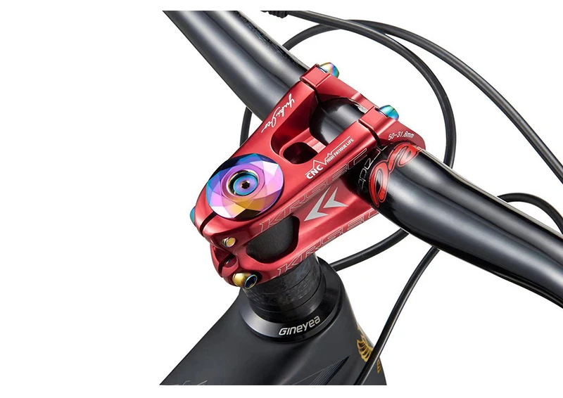 MTB вынос руля 31,8*50 мм алюминиевый сплав вынос руля Velo титановые болты короткие Рули руля для 28,6 мм Велосипедная вилка запчасти для велосипеда