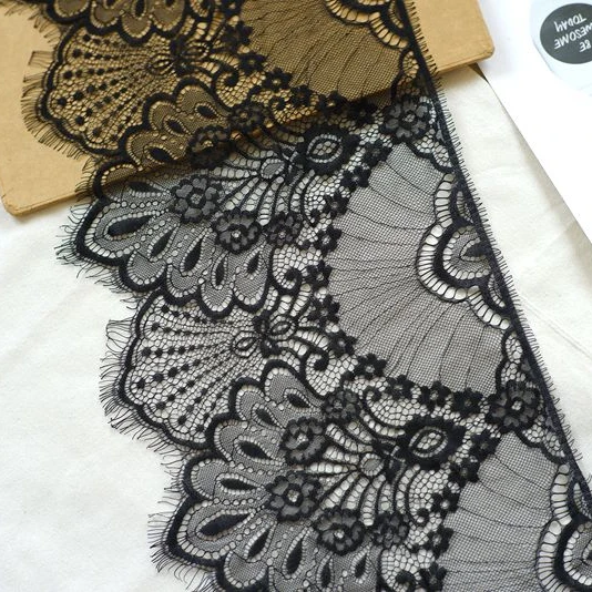 Exquisite eyelash lace embroidery yarn accessories 3meter 25cm wide sexy underwear decoration DIY lace embroidery fabric lace fabric,lace sewing accessories,lace sewing supplies,lace accessories,lace garment accessories,lace decoration,clothing craft accessories,tassel trim lace