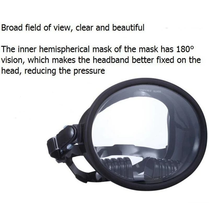 Adult Anti-Leak Diving Full Face Mask Anti-Fog Snorkeling Swimming Goggles With Adjustable Strap