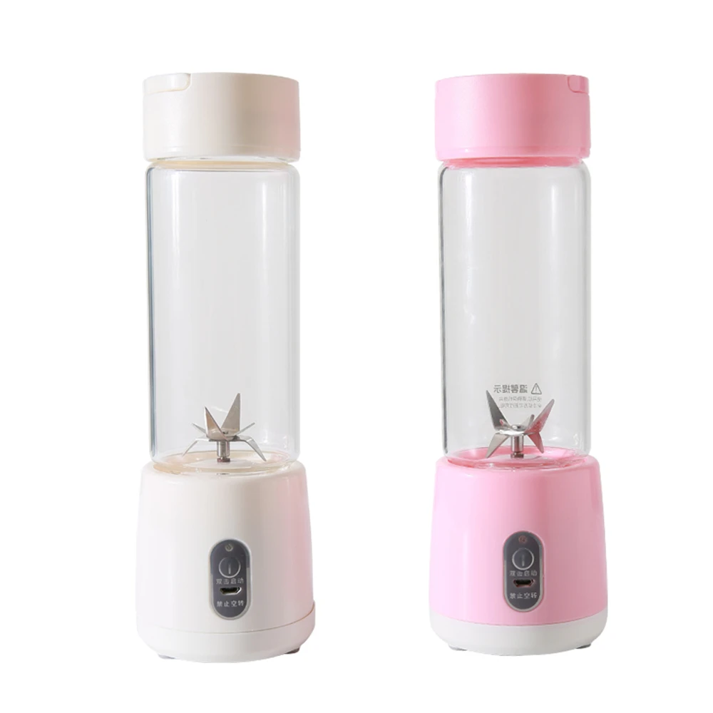 

500ml Portable Blender Mini Electric USB Rechargeable Smooth Maker Juicer Cup Shaker Squeezer Lemon Fruit Orange Juice Extractor