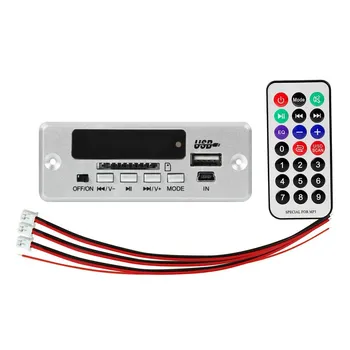 

DC 5V 2*3W Amplifier Bluetooth 5.0 MP3 Player Decoder Board 5V Car FM Radio Module Support FM TF USB AUX Handsfree Call Record