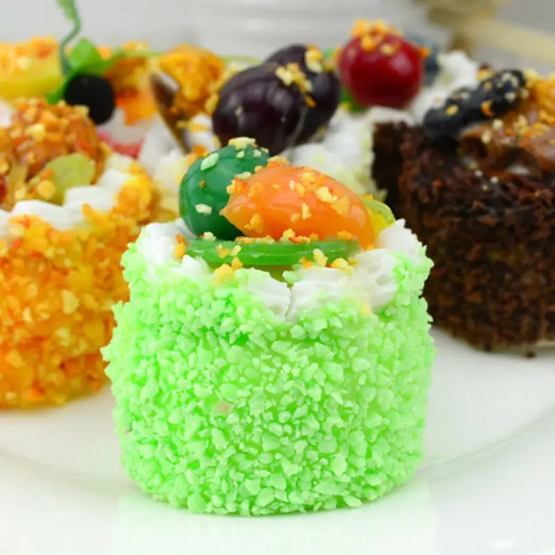Artificial Simulation Cake Model Fake Food PU Educational Toys Kitchen Photography Props Home Decoration 634E