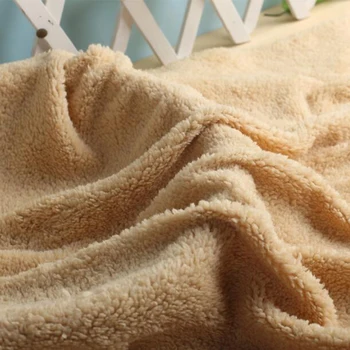 

100*160cm Lamb velvet fabric cotton velvet lamb clothing Super soft plush fabric DIY Handmade Sewing warm doll pet glove lining