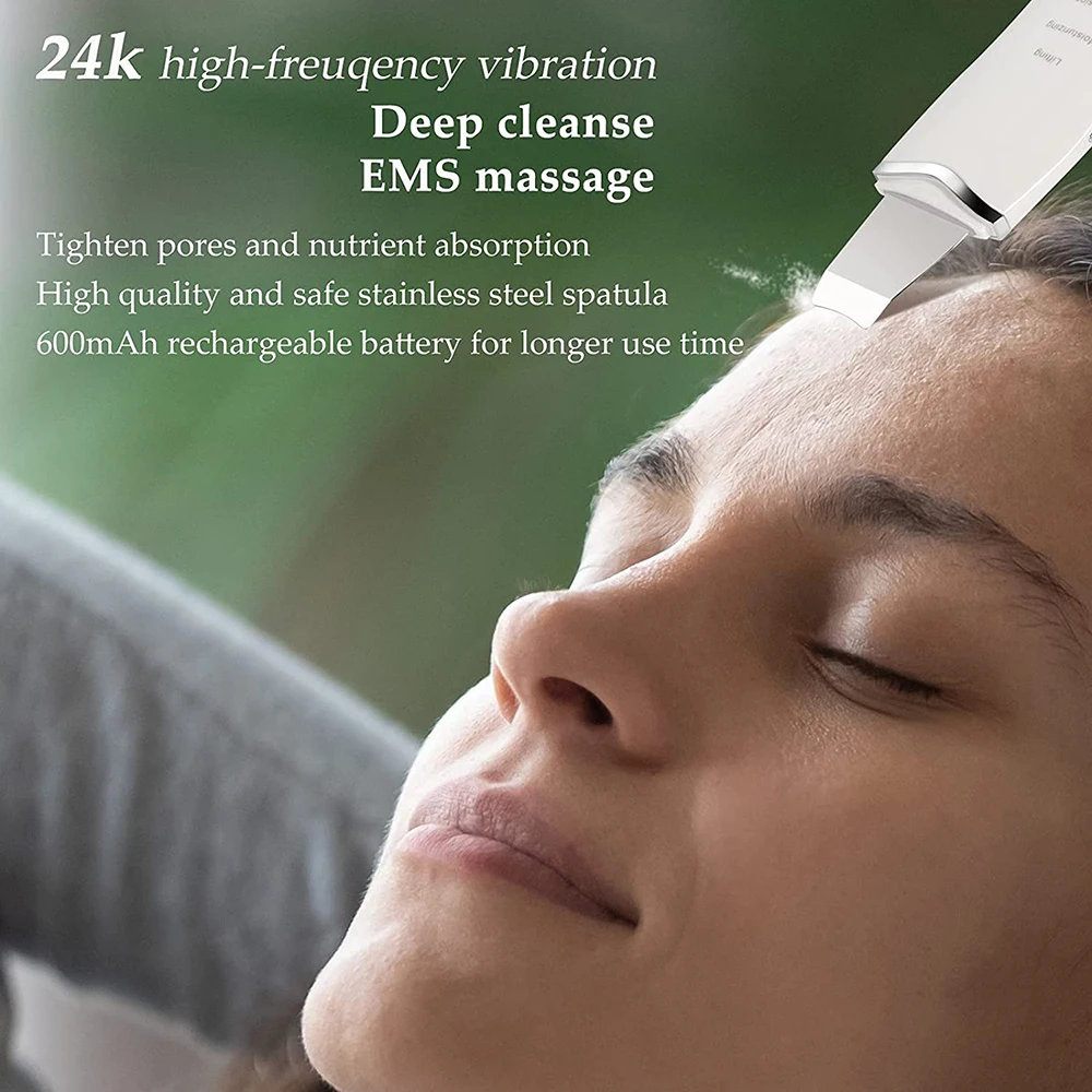 Ultrahangos bőrradír mélytisztító gép hámlasztó lapát arcpórus-tisztító arcbőrradír lifting szépségápolási eszköz_voghion.com