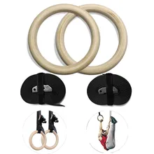 2 шт. спортивные деревянные кольца для фитнеса гимнастические кольца художественные гимнастические упражнения Кроссфит подтягивания мышц силовое оборудование для тренировок