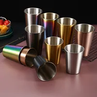 230/350/500ml Stainless Steel Beer Cups Household Office Bar Water Drinks Coffee Tumbler Tea Milk Mugs Kitchen Drinkware 1