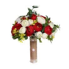 1 шт. Свадебный букет из пластика, романтичный жемчужный Свадебный букет с цветами, свадебный букет для праздника, вечерние, свадебные