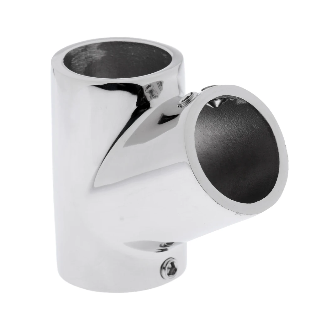 6pcs Boat Hand Rail Fitting - 60 Degree Tee- 316 Marine Stainless Steel 22mm 6pcs Boat Hand Rail Fitting - 60 Degree Tee- 316 Marine Stainless Steel 22mm