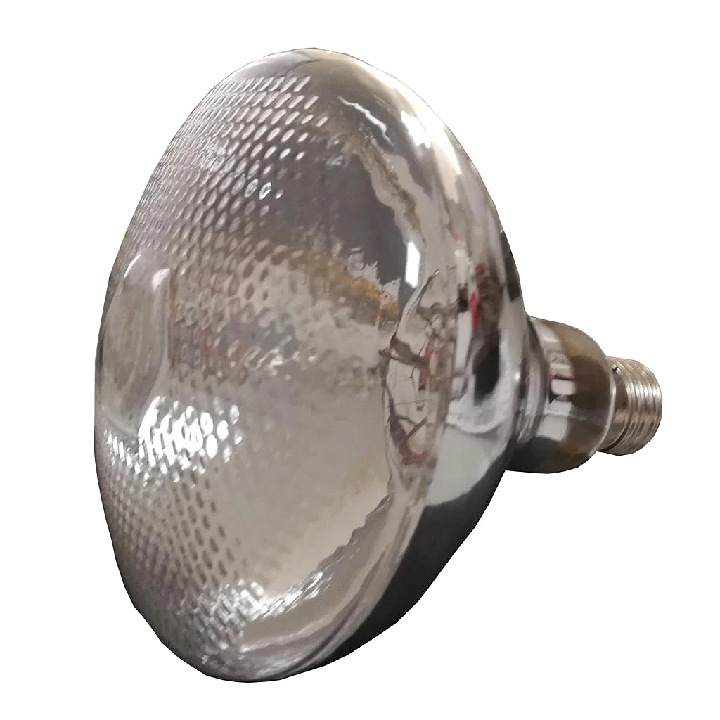 petsola 220V-240V 250W Infra-red Heat Bulb Lamp White Light Piglet Livestock Brooder