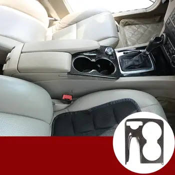 

Suitable for 08-15 Mercedes-Benz GLK X204 interior modified cup holder carbon fiber pattern decorative panel Car Accessories