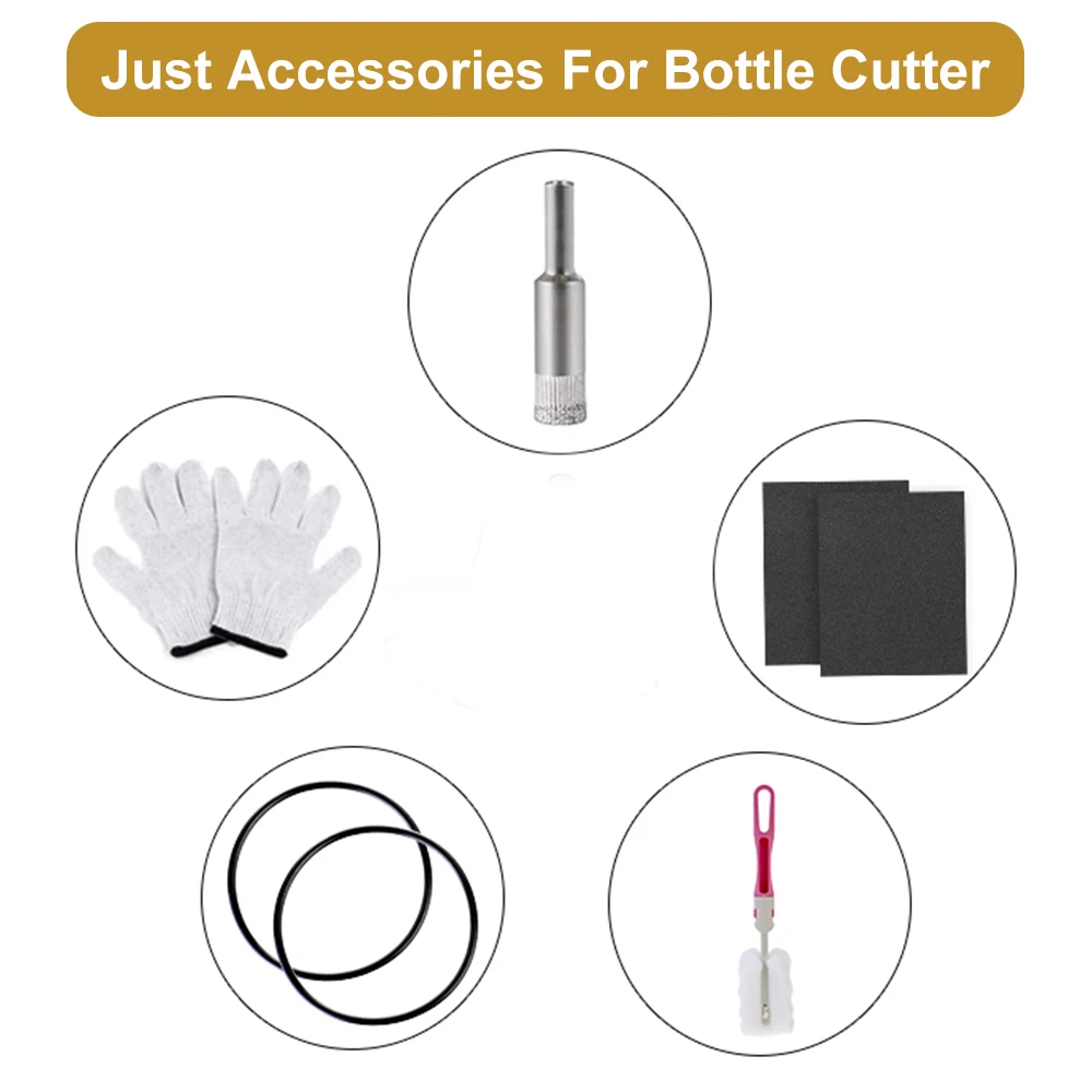 cutter Accessories Профессиональный резак для стеклянных бутылок толщина резки 2-10 мм алюминиевый сплав лучший контроль резки создание стеклянных скульптур Diy - Цвет: cutter Accessories