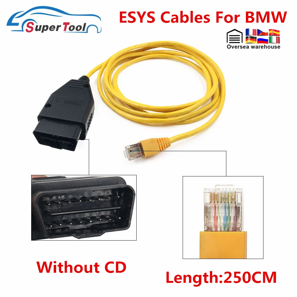 ESYS кабель для передачи данных BWM f серия ICOM ENET кабеля кодрирования BMW