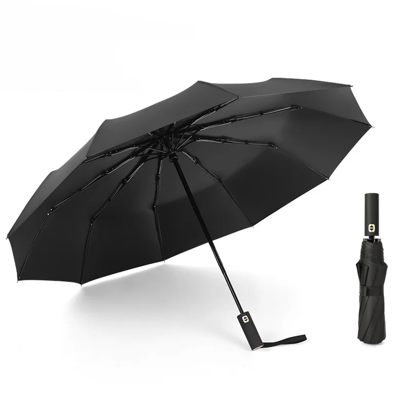 YADA 10 к Черный Автоматический Зонт от дождя для женщин солнечный и дождливый УФ Зонты автомобиль для женщин s Ветрозащитный складной Роскошные Зонты YS844