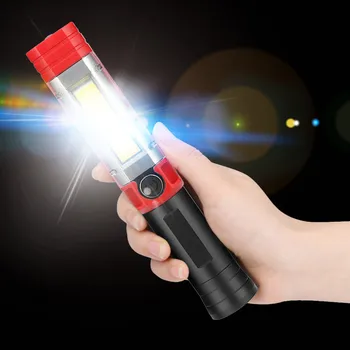 

Portable LED COB Magnetic Pen Bright LED Flashlight Inspection Lamp Clip Hand Torch Work Light Inspection Lamp Bright #CL3