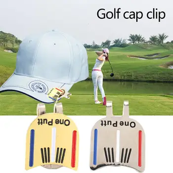 

Magnetic One Putt Alloy Sign Storage Golf Ball Marker Golf Cap Clip Gift Protect Golf Hat Clip Outdoor Decoration Durable Club