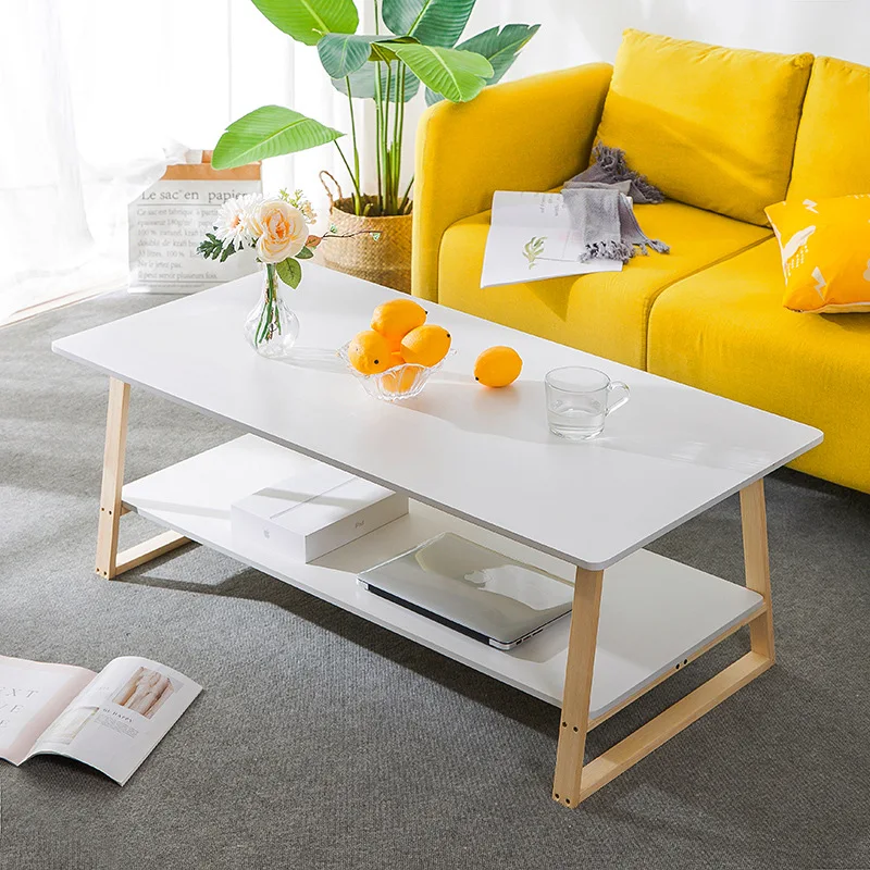 

Simple Teapoy Table Northern European-Style Living Room Small Apartment Sofa Side Table Creative Square Tea Table Household Eati