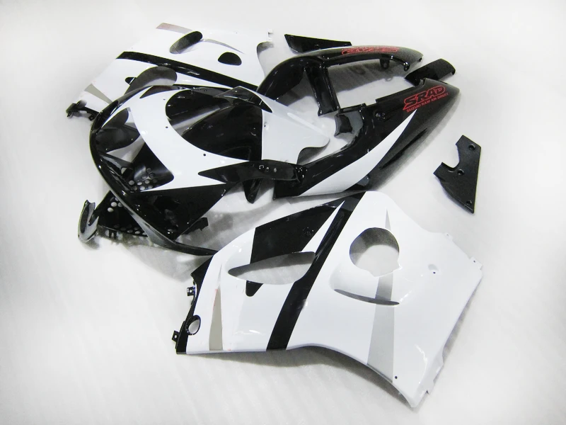 Бесплатные пользовательские обтекателя kit для Suzuki 1996 1998 2000 GSXR750 GSX R600 96 97 98 99 00 GSXR 600 белый черный Детали обтекателя на мотоцикл