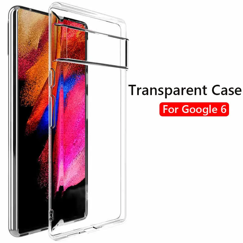 For Google Pixel 6 Pro 5 5A 4 4A XL Case Simple Slim Soft TPU Transaprent Clear Phone Case For Google Pixel 6 Pixel 6 Pro Cover pixel 6 phone case