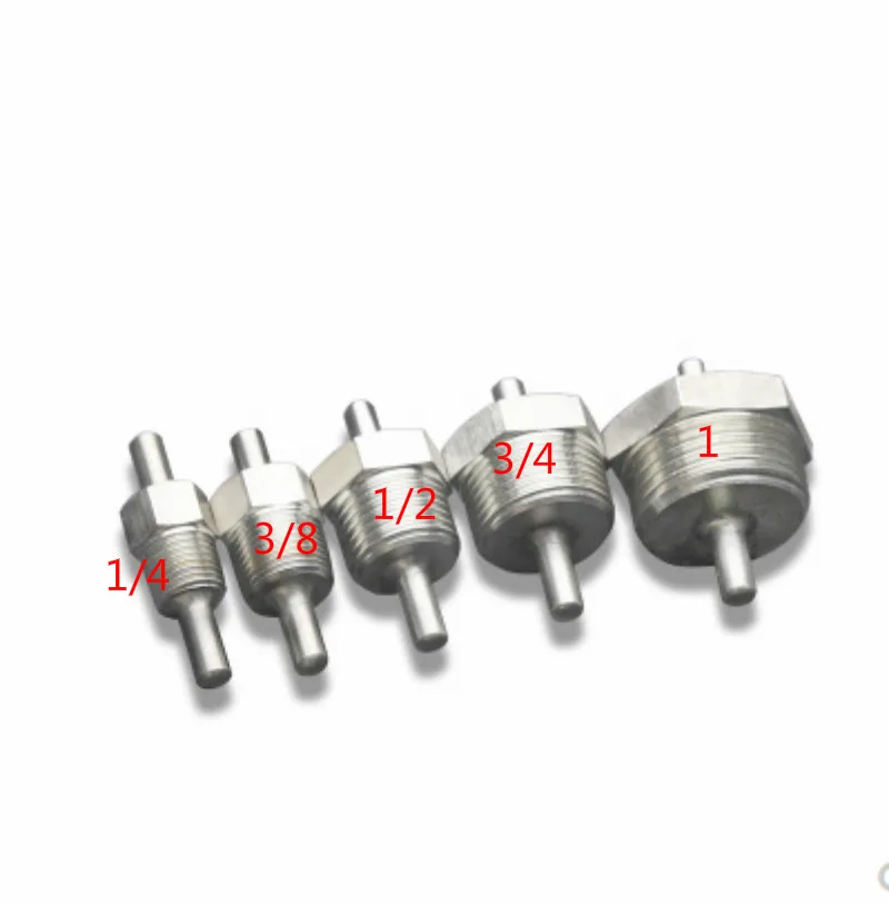 -60-260 degrees DS18B20 PT100 NTC10K PT1000 Temperature Sensor 1/4&quot(DN8) 3/8&quot(DN10) 1/2(DN15) 3/4&quot (DN20) 1&quot(DN25) SUS304 ID6mm |