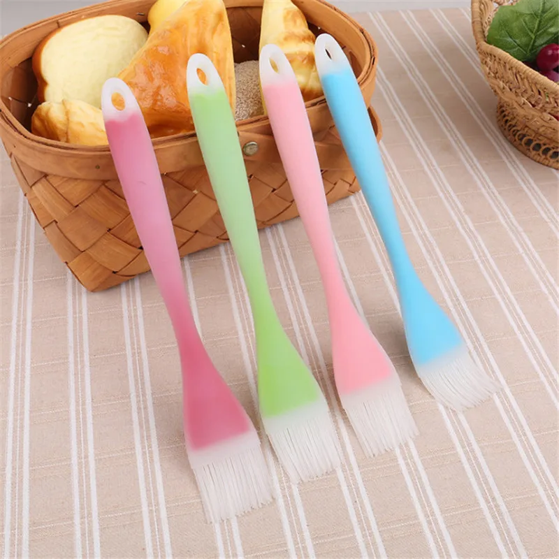 4Pcs/ lot Large Size Silicone Bread Butter Brush Patisserie Outils Accessoires Translucent Design Baking Tools for Reposteria