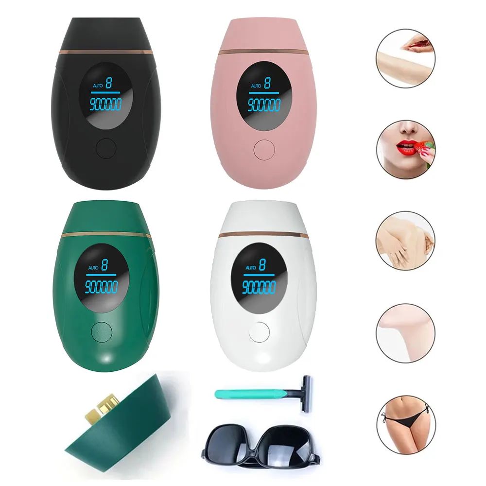 Depilatory Laser Mini Hair Epilator Permanent Hair Removal IPL System 900000 Flash Light Pulses Whole Body Women Hair Remover
