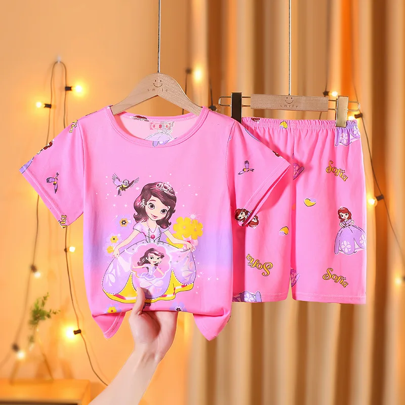 cute pajama sets	 New Sleepwear Baby Sets Leisure T-shirt + Shorts Pyjamas Sets Toddler Clothing Girls Boy Clothes Sets For Kids cotton pajama sets Sleepwear & Robes