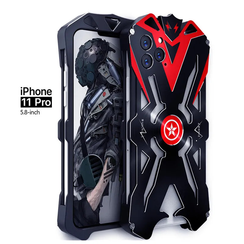 Чехол для iPhone 11 Pro Max, защитный чехол, авиационный алюминиевый металлический мощный чехол для iPhone 11 Pro Max, противоударный чехол