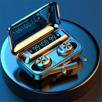 

2020 New F9 TWS bluetooth earphone 5.0 Charging Box Waterproof Wireless Headphone 8D Stereo Sports Earbuds Mic For smartphone