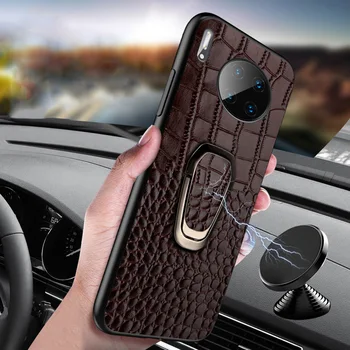 

Case with magnet forhuawei p30 lite Case mobile phone accessories with cowhide Pattern cover forhuawei p30 lite