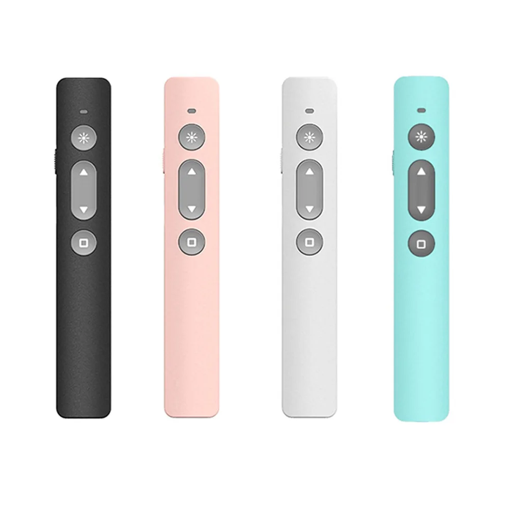 프레젠테이션 리모콘 무선 발표자 포인터, RF 2.4GHz PPT 슬라이드 어드밴서, USB 원격 제어 진동 펜