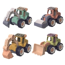 Jouet pelleteuse pour enfant, véhicule, petit camion d'ingénierie, assemblage, bricolage, éducation précoce, Puzzle, voiture, cadeaux pour garçons
