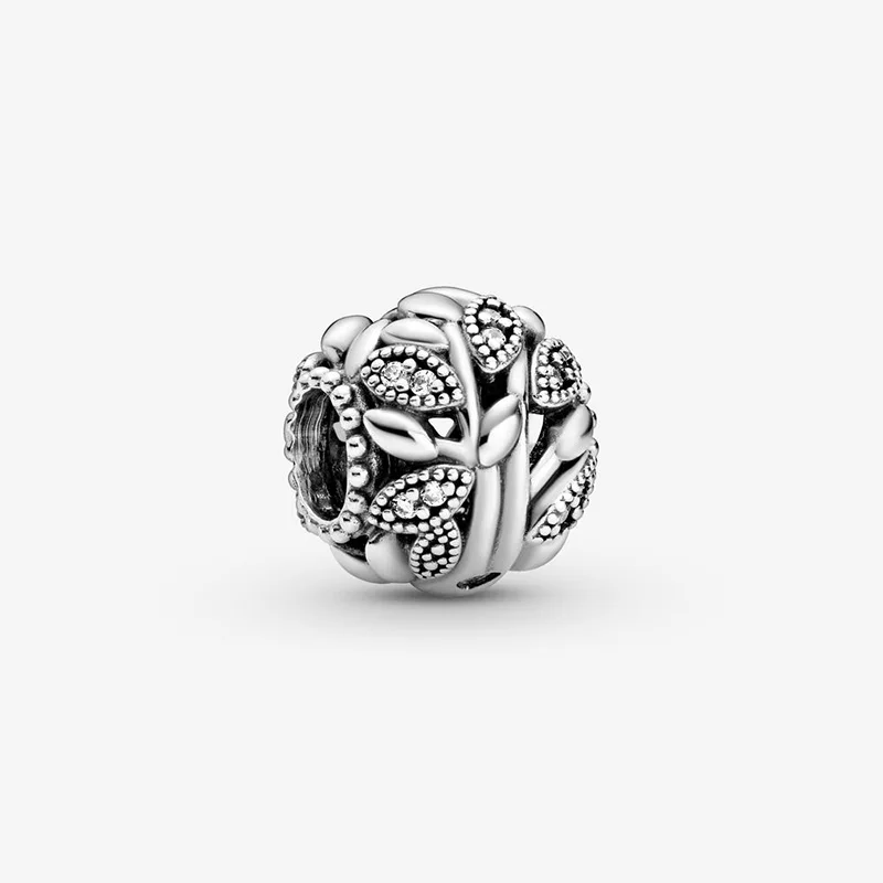 

Fashion 925 Sterling Silver Beads Openwork Family Tree Charms fit Original Pandora Bracelets Women DIY Jewelry