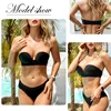 FINETOO Strapless Bra Women Super Push Up Bra Sexy Lingerie Invisible Brassiere Front Closure Bras Underwear for Dress A B C Cup ► Photo 2/6