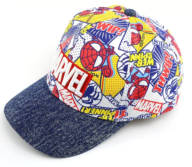 Модная бейсболка с изображением героев мультфильма детская шляпа Snapback Удобная свободно регулируемая бейсболка Спортивная Кепка для детей мальчиков и девочек