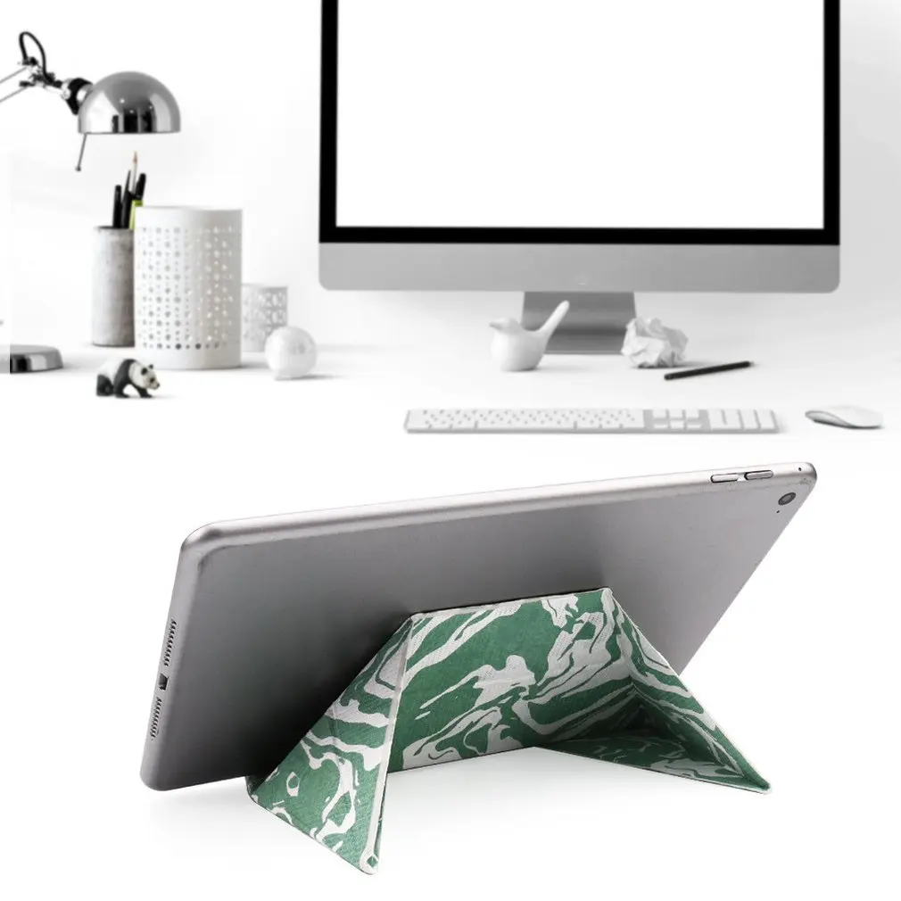 Origami tablet holder Ultra-Thin Bracket Tablet Laptop Desktop Folding Bracket Lazy Mobile Phone Holder Bracket tablet stand