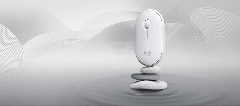 Оригинальная Беспроводная мини-мышь с Bluetooth от компании logitech Pebble, тонкая, 1000 dpi, 100g, высокоточная, оптическая, отслеживающая, Unifying, цветная мышь