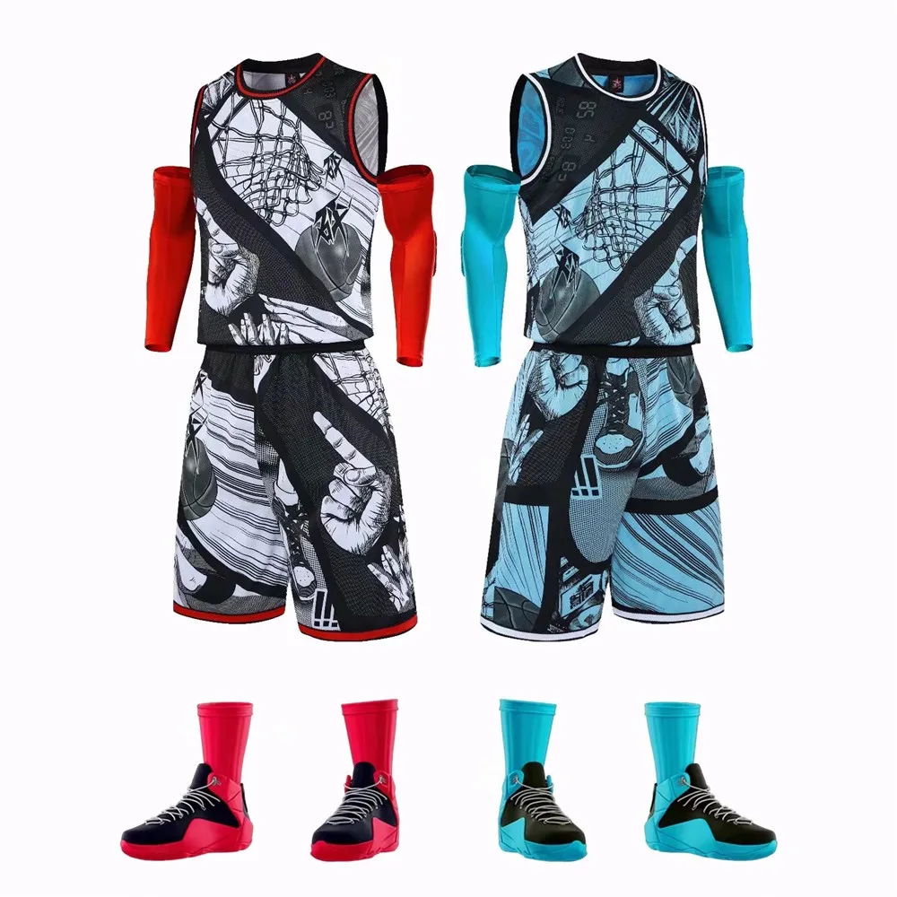 Персонализированные Мультяшные баскетбольные Трикотажные изделия комплект