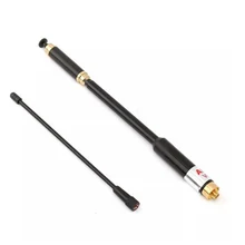 AL-800 с высоким коэффициентом усиления антенны VHF/UHF Dual Band с высоким коэффициентом усиления с большим радиусом телескопическая антенна SMA-F для UV-5R UV-B6