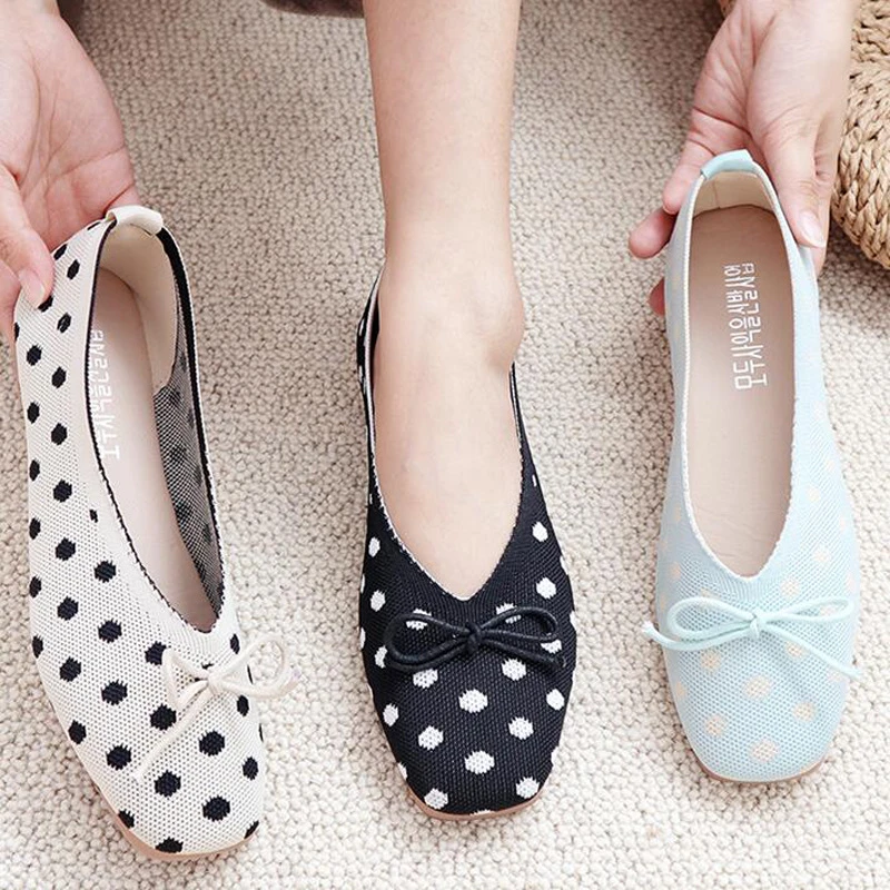 polka dot flats ballet flat